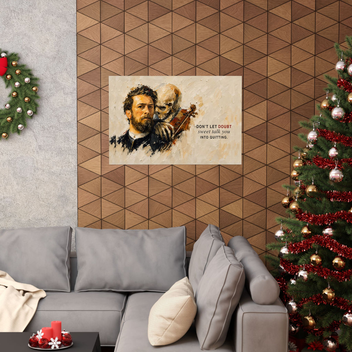 Don't Let Doubt - Motivational Wall Art | Matte Poster (Landscape)
