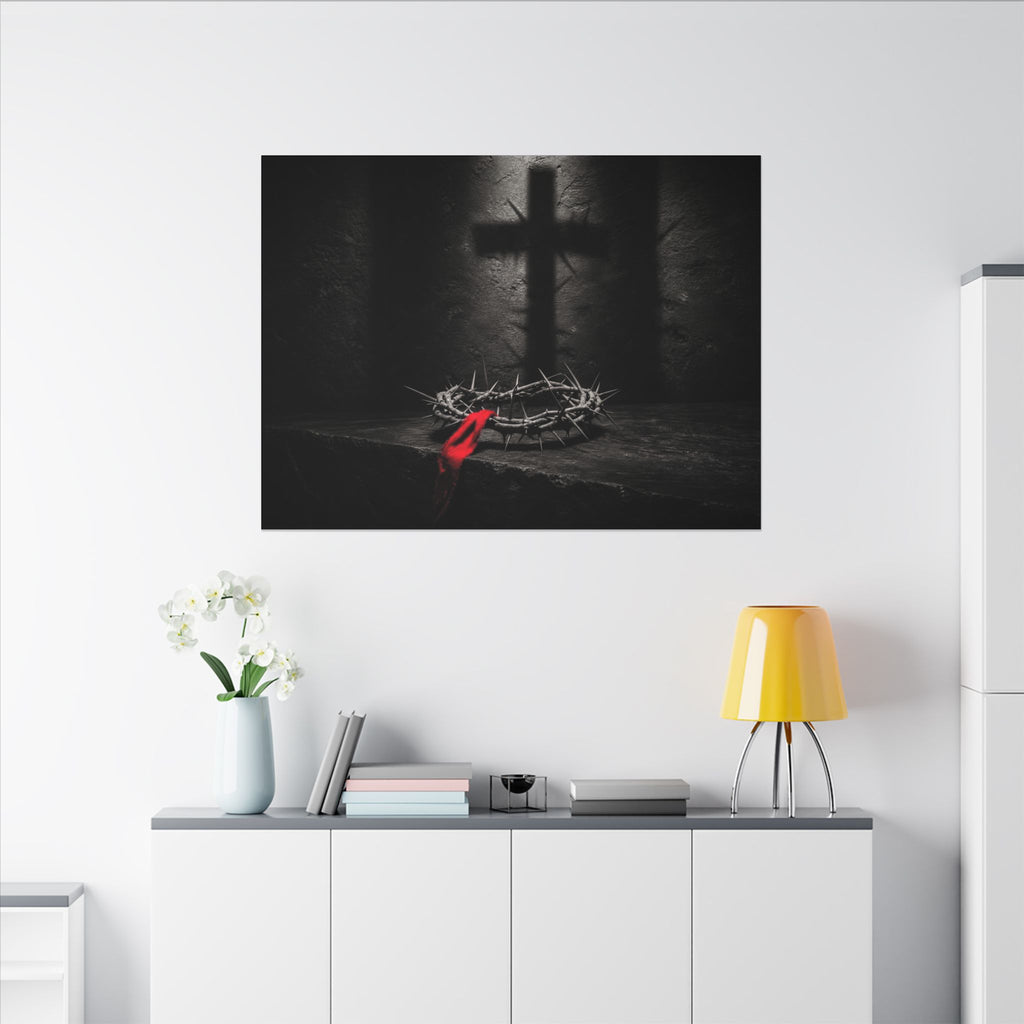 Crown and Shadow - Crown of Thorns Wall Art | Canvas (Landscape)