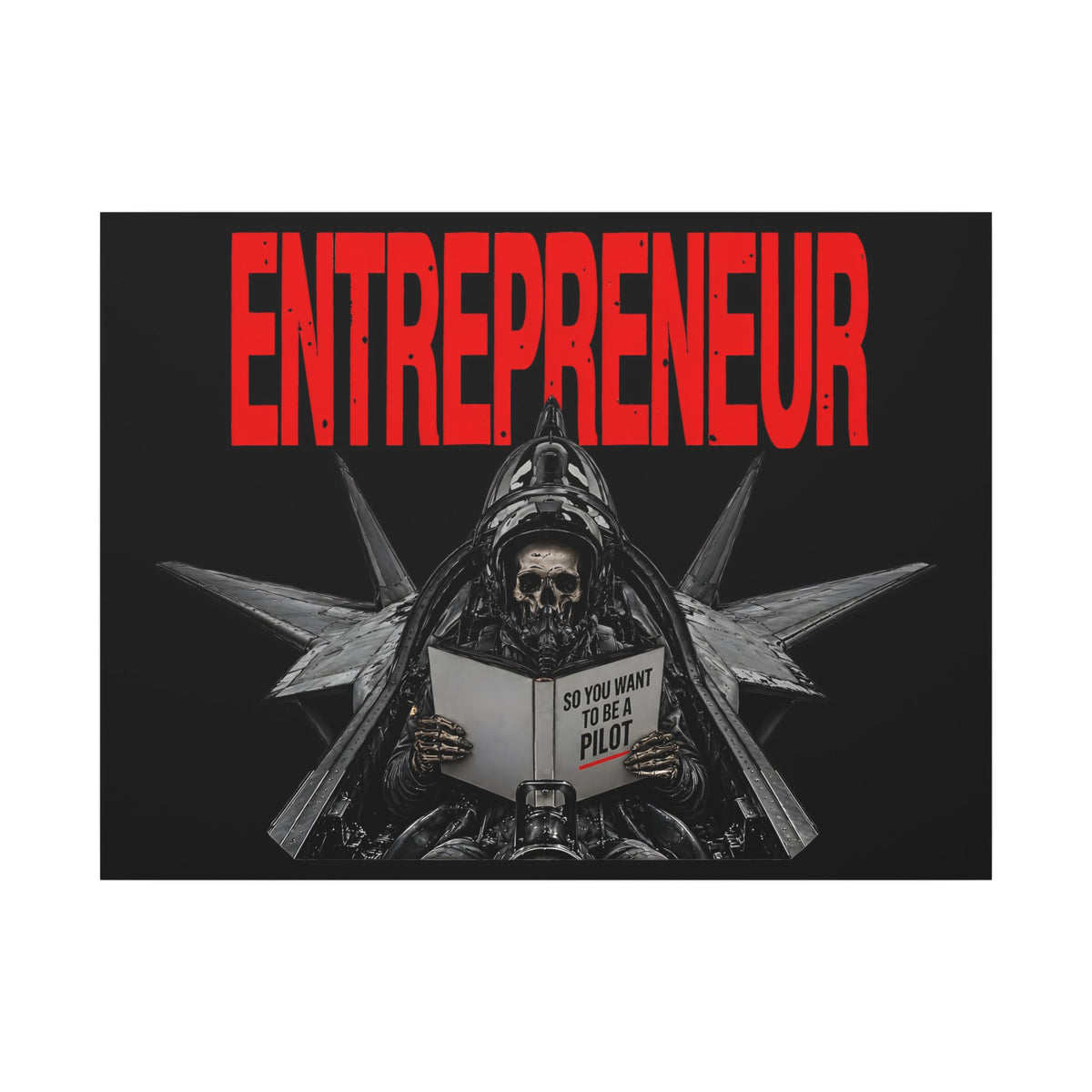 Entrepreneur - Skeleton Wall Art | Canvas (Landscape)