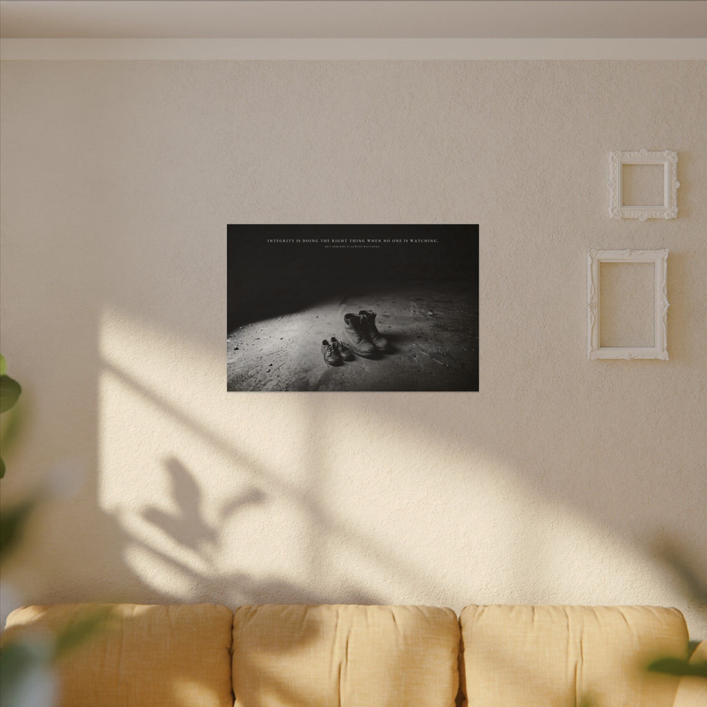 Integrity Is Doing the Right Thing When No One Is Watching - Wall Art | Canvas (Landscape)