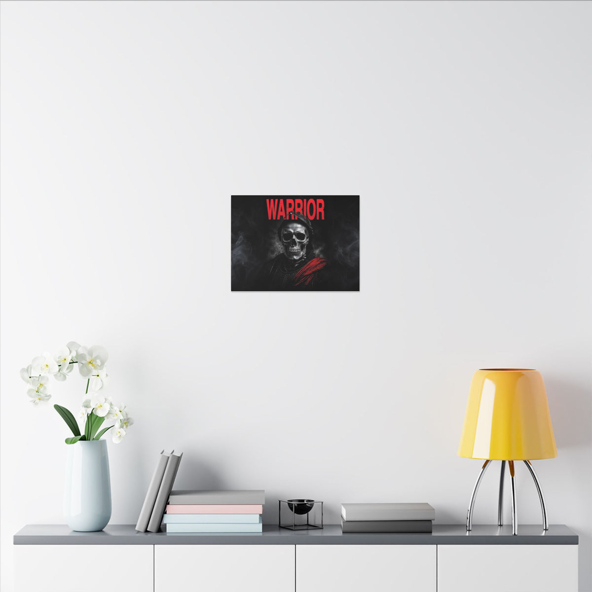 Warrior - Skull Painting | Canvas (Landscape)