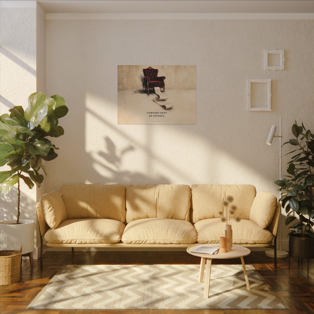 Comfort Sent an Invoice - Funny Wall Art | Canvas (Landscape)