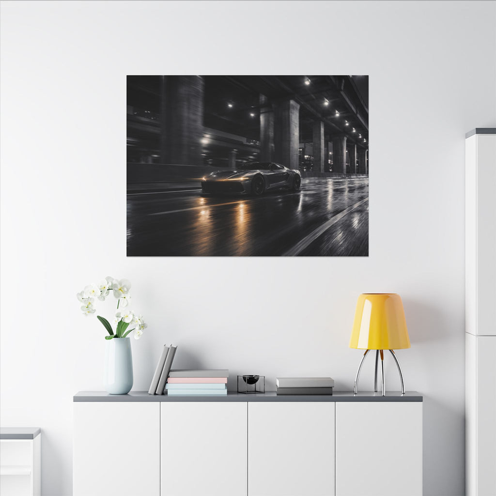 After Dark - Supercar Wall Art | Canvas (Landscape)