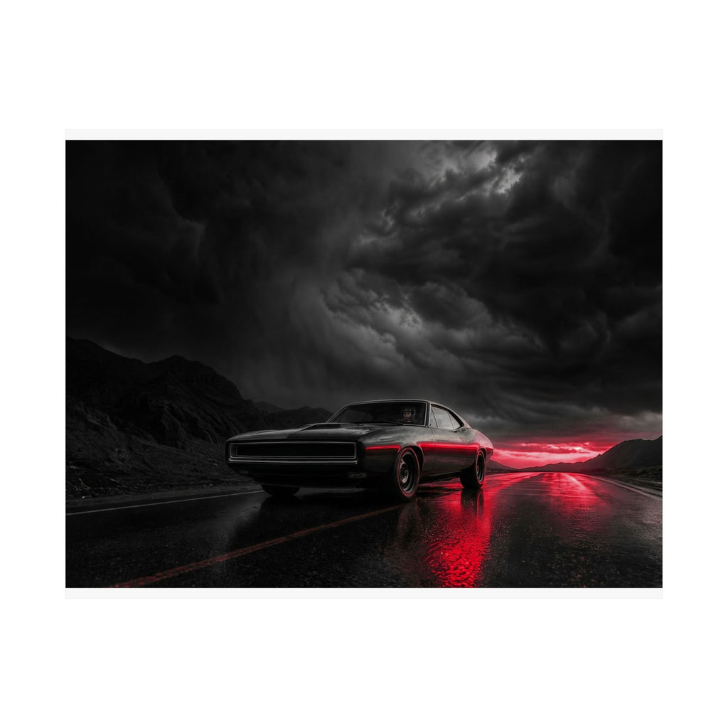 Desert Muscle - Muscle Car Wall Art | Matte Poster (Landscape)