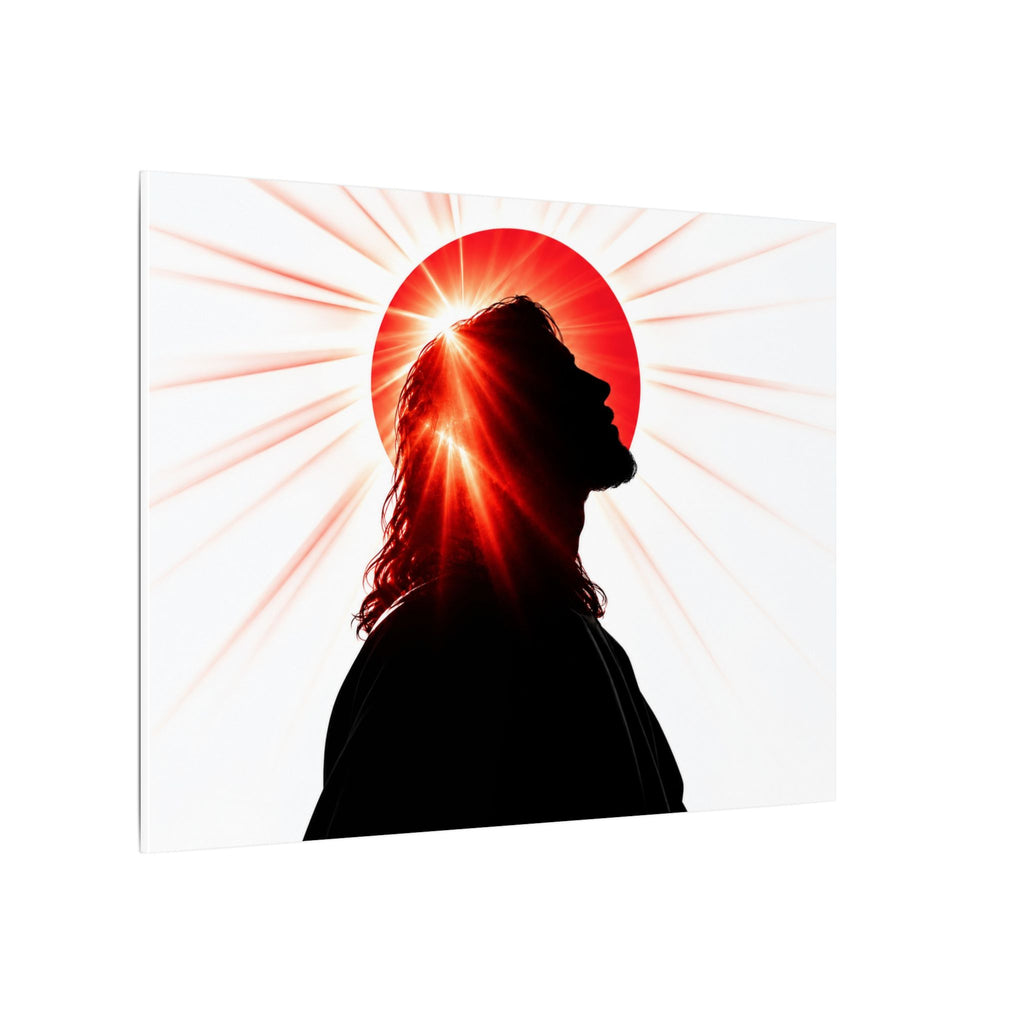 Jesus Silhouette - Christian Wall Art | Canvas (Landscape)