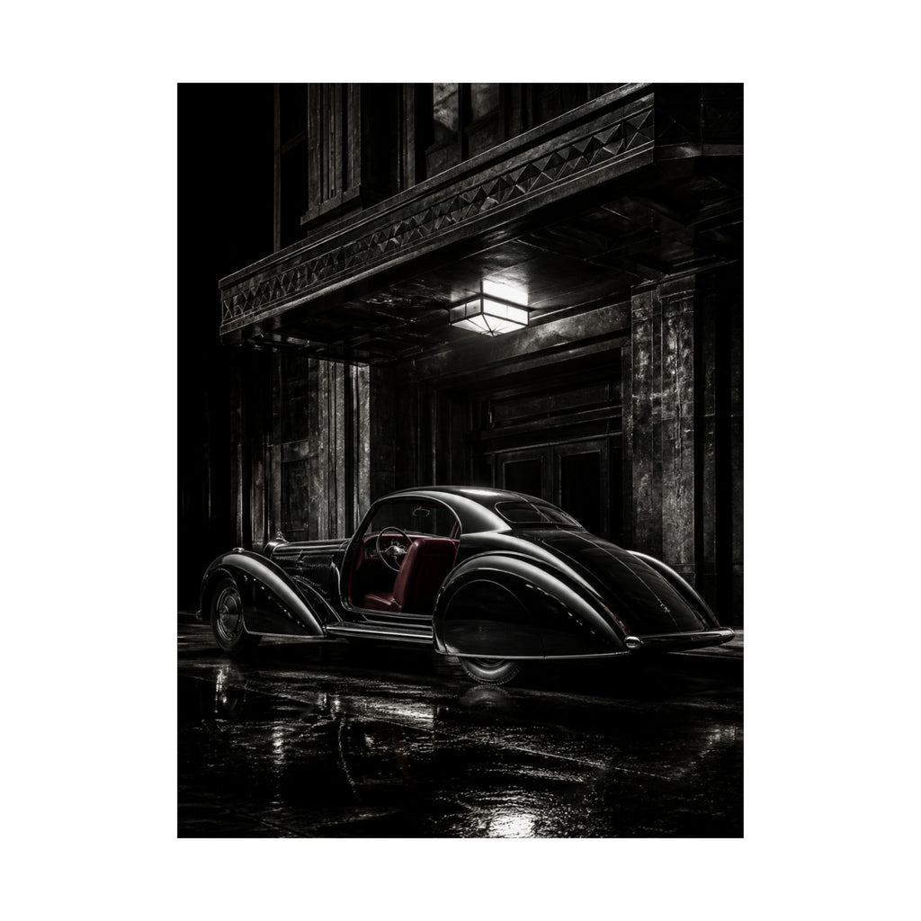 Art Deco Coupe - Art Deco Car Wall Art | Matte Poster
