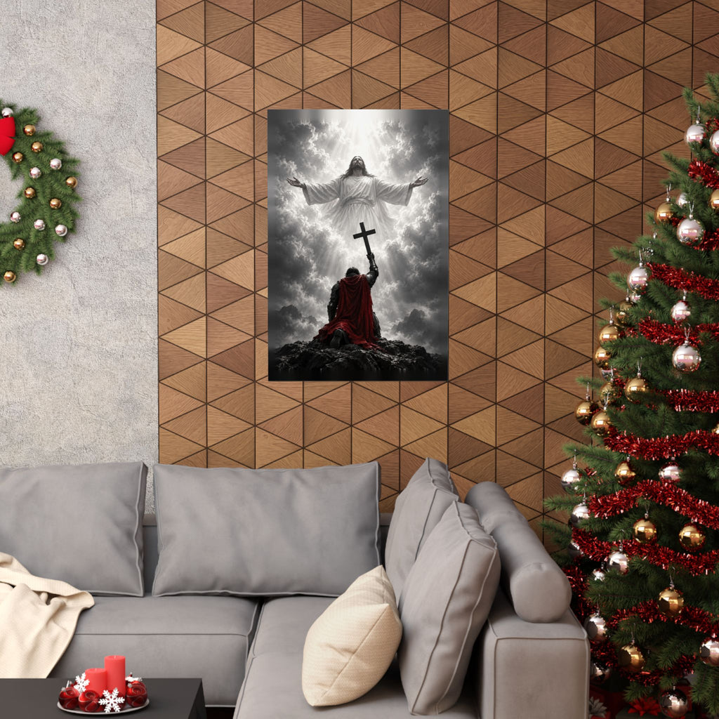 Jesus and the Warrior - Christian Wall Art | Matte Poster