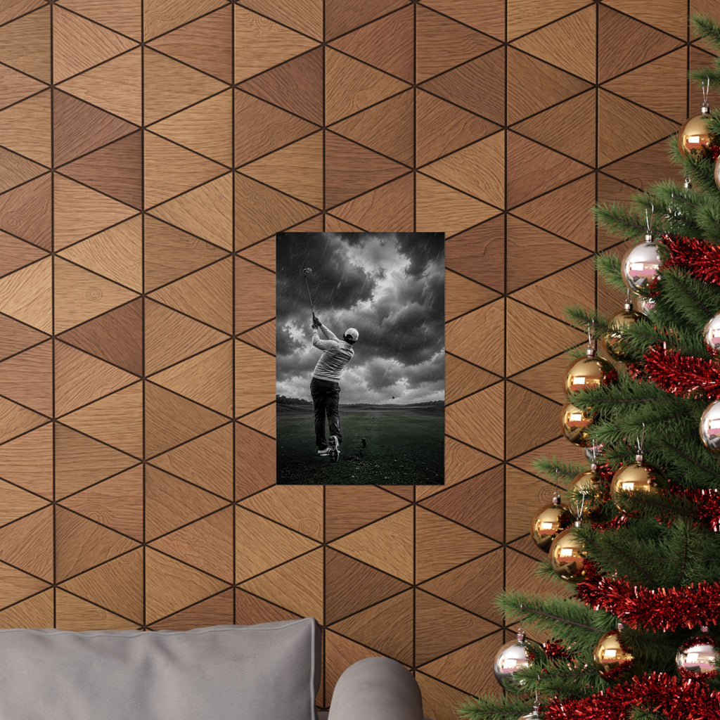 Storm Round - Golf Wall Art | Matte Poster