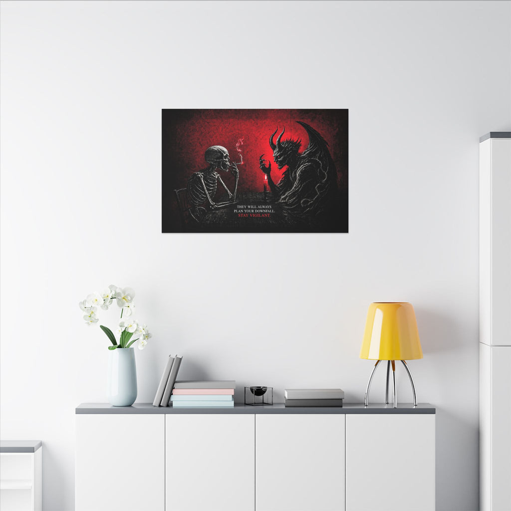 Stay Vigilant - Dark Wall Art | Canvas (Landscape)