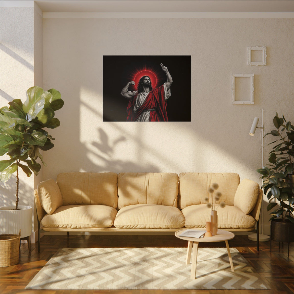 Faith and Iron - Gym Wall Art | Canvas (Landscape)