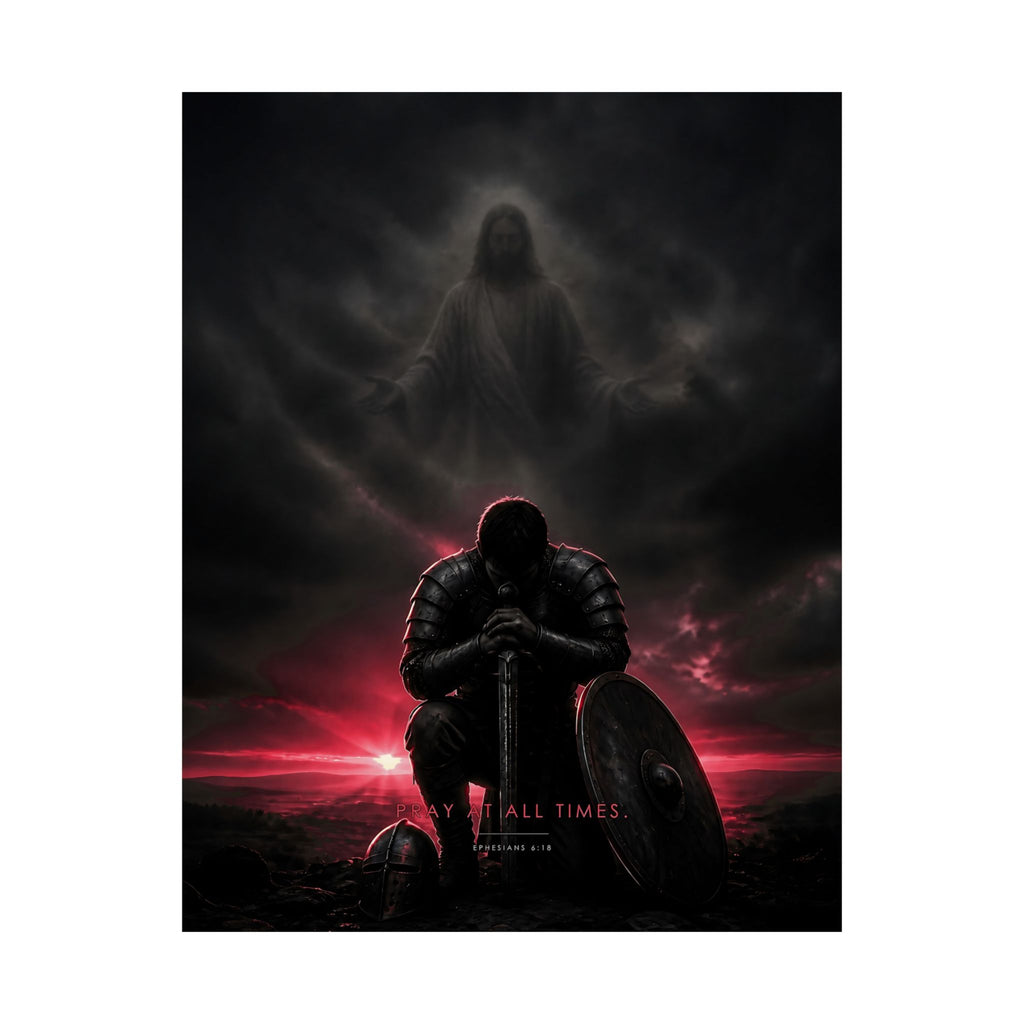 Pray, Then Stand - Armor of God Wall Art | Matte Poster