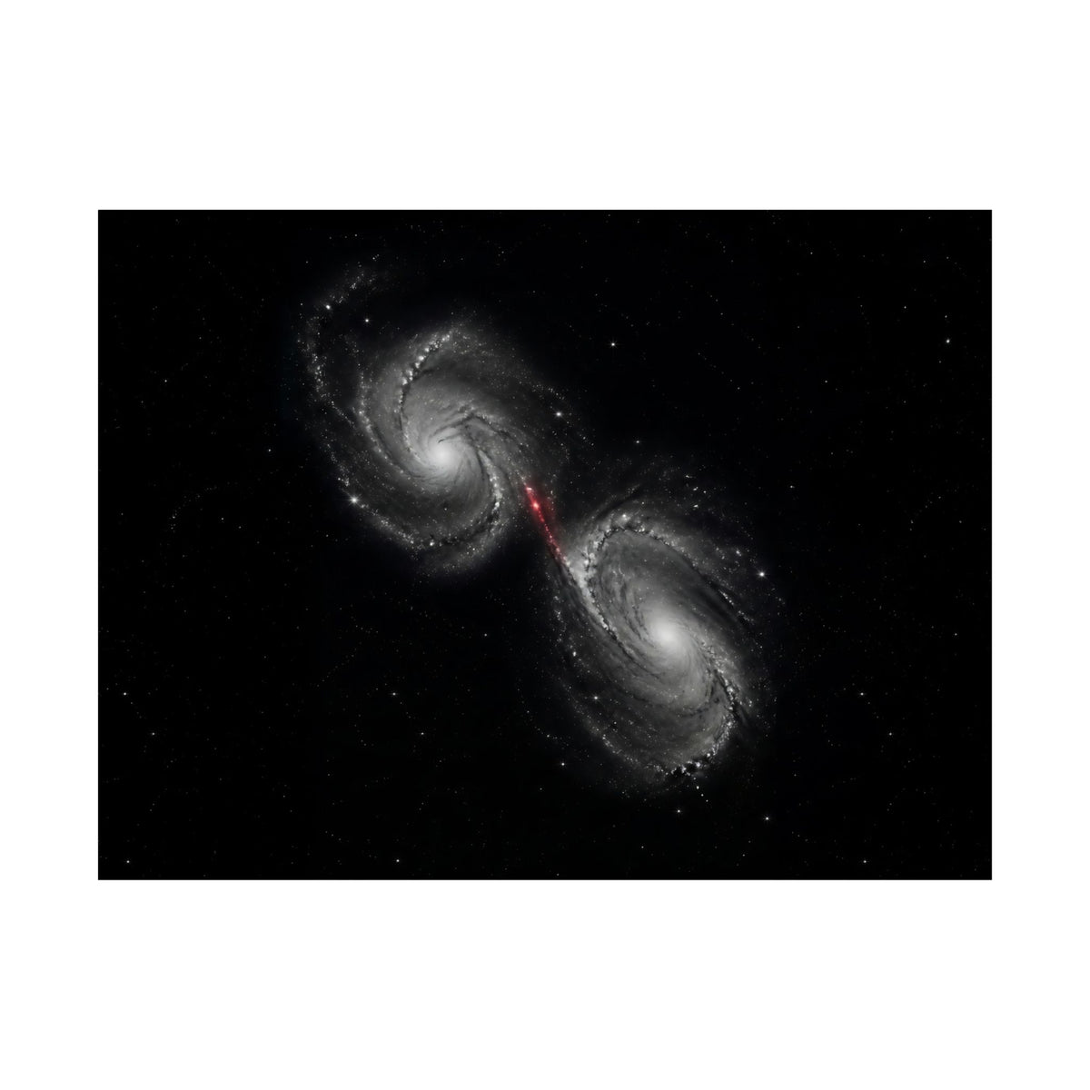 Collision Course - Space Wall Art | Matte Poster (Landscape)