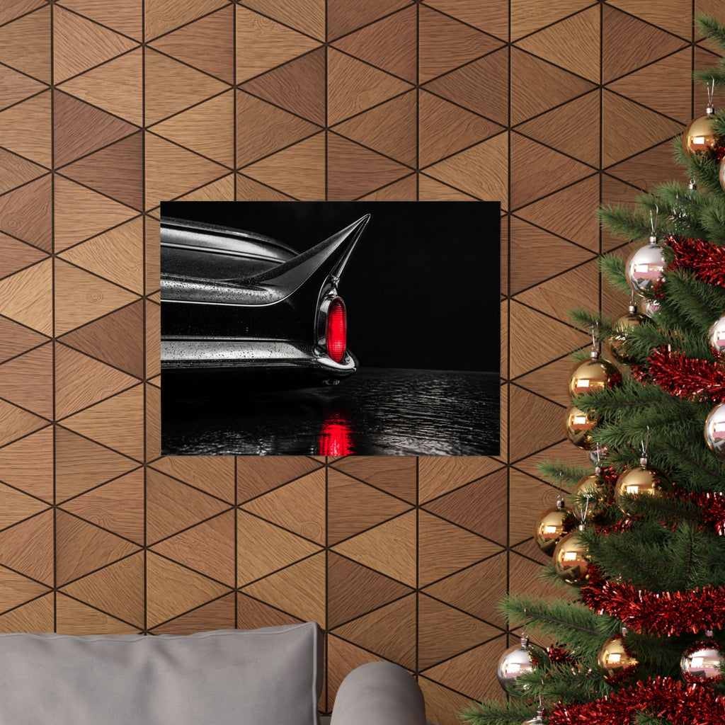 Ruby Tail - Classic Car Wall Art | Matte Poster (Landscape)
