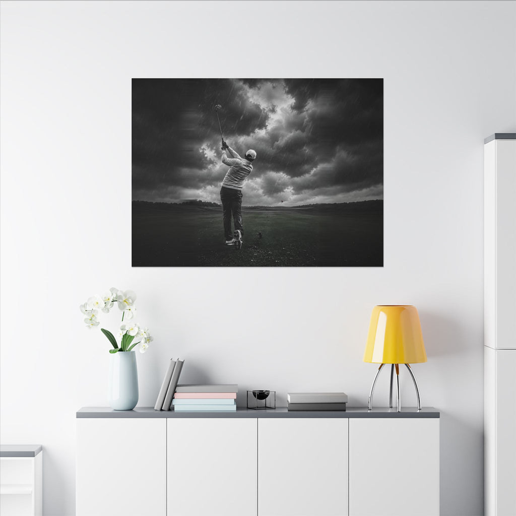 Storm Round - Golf Wall Art | Canvas (Landscape)