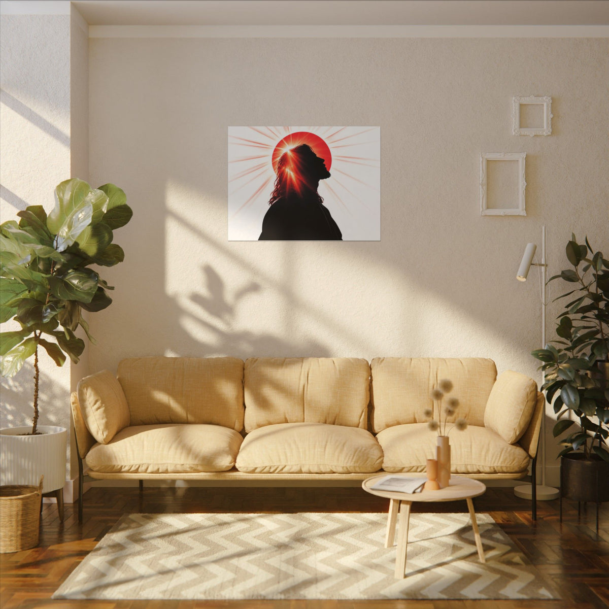 Jesus Silhouette - Christian Wall Art | Canvas (Landscape)