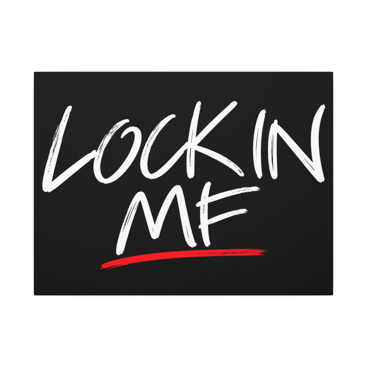 Lock In - Motivational Wall Art | Canvas (Landscape)