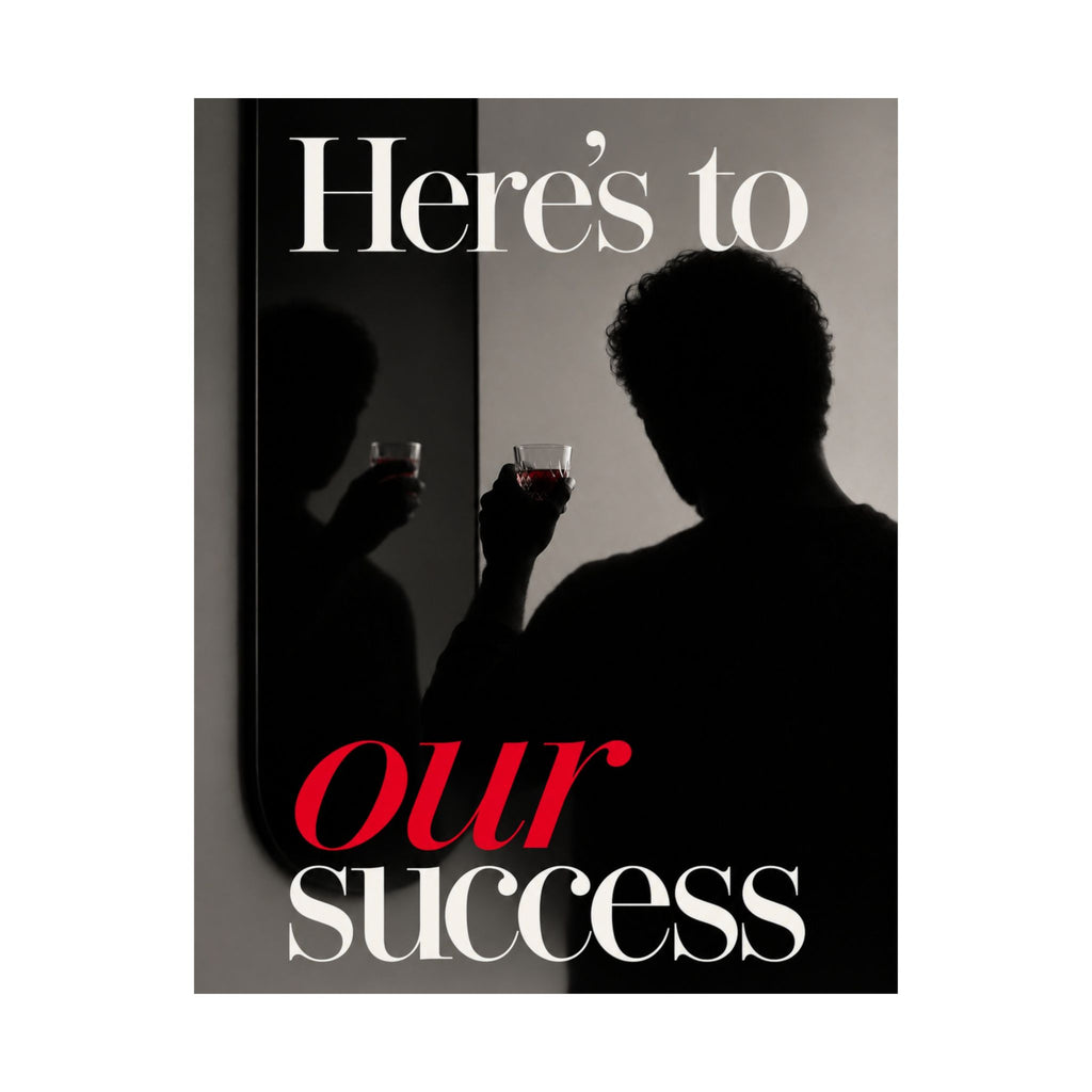 Here's To Our Success - Man Cave Wall Art | Matte Poster