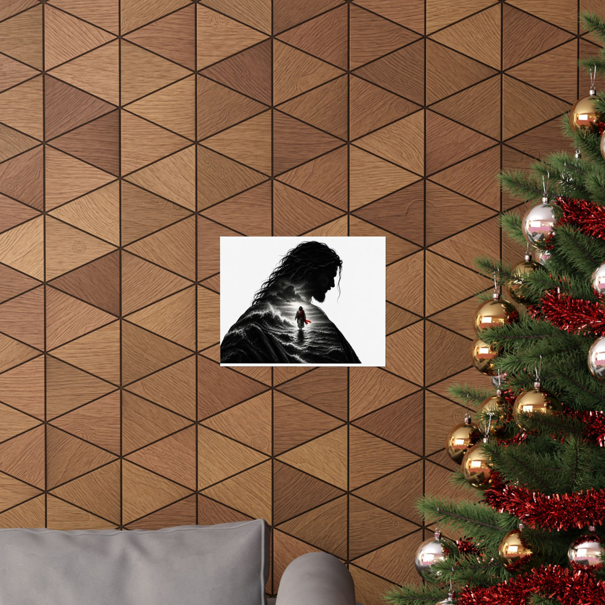 Walk on Water - Christian Wall Art | Matte Poster (Landscape)