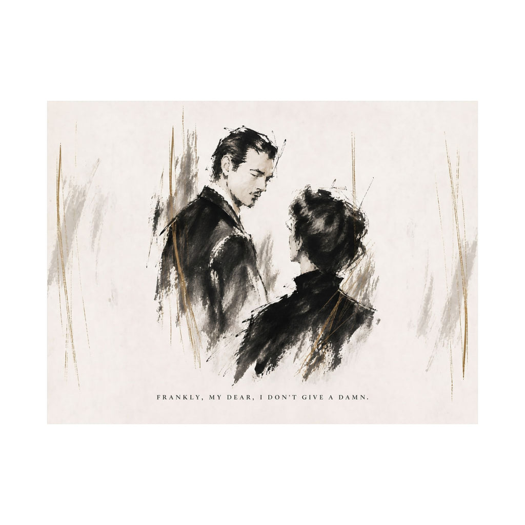 Frankly My Dear - Romantic Noir Wall Art | Matte Poster (Landscape)