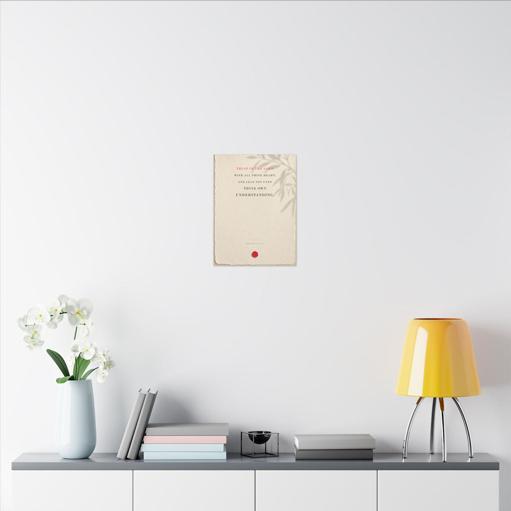 Trust in the Lord - Proverbs 3:5 Bible Verse Wall Art | Canvas