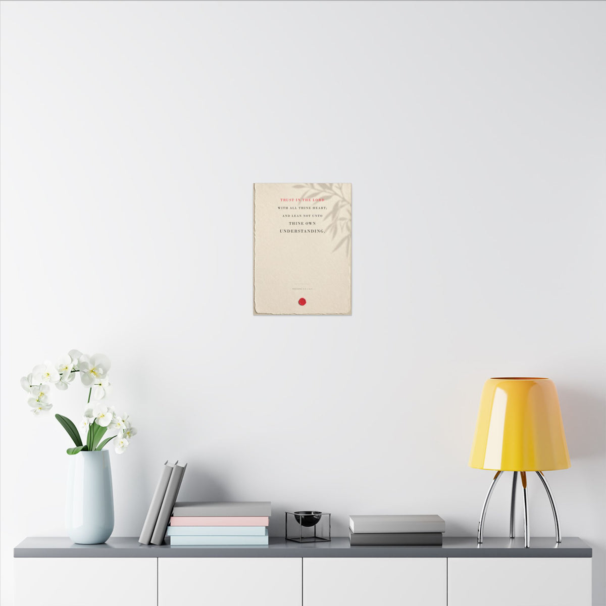 Trust in the Lord - Proverbs 3:5 Bible Verse Wall Art | Canvas