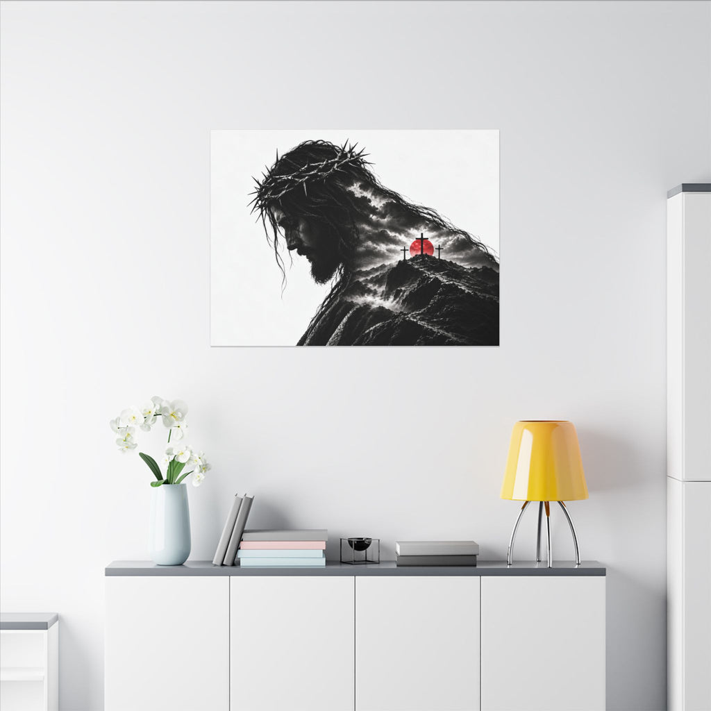 Three Crosses - Christian Wall Art | Canvas (Landscape)