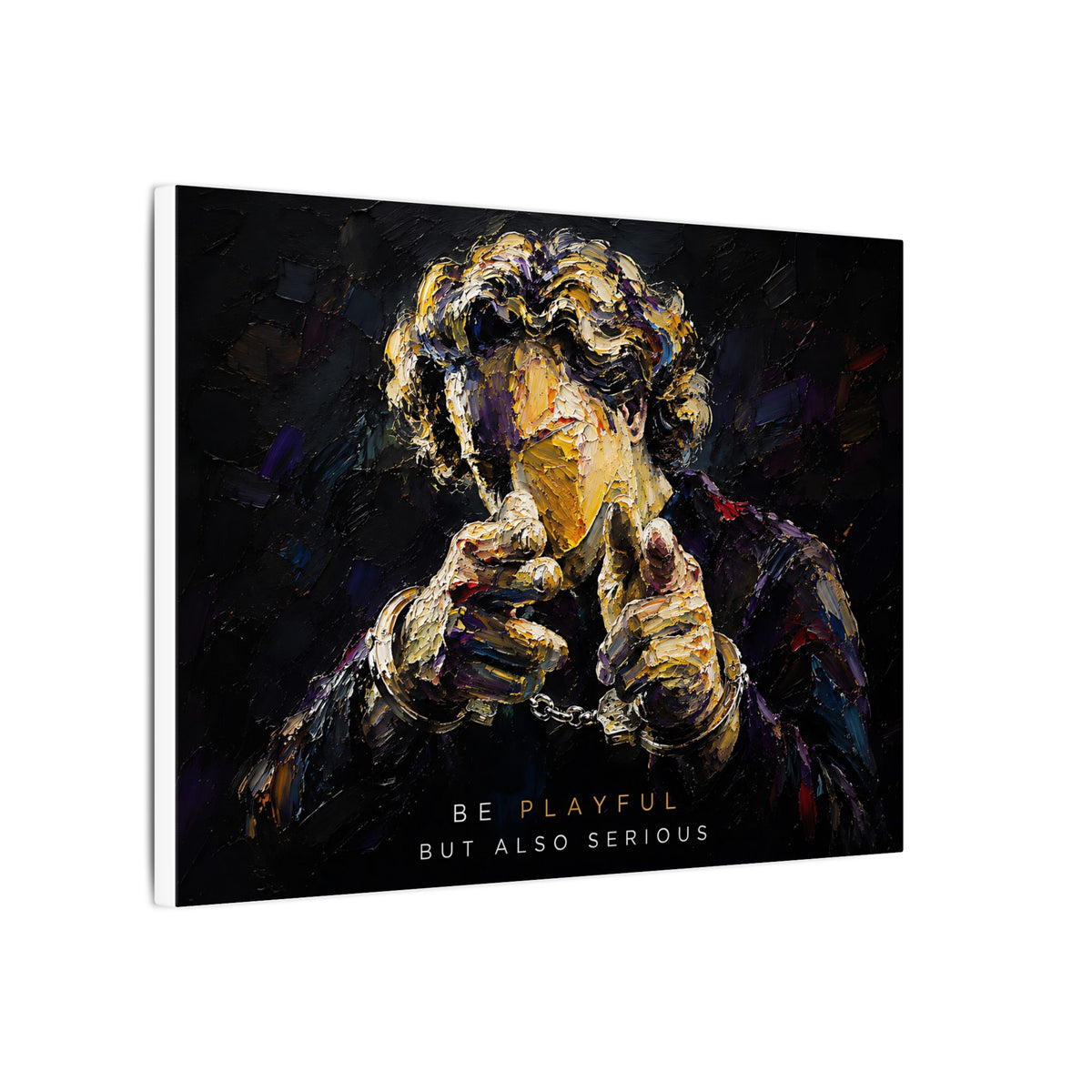 Be Playful But Also Serious - Office Wall Art | Canvas (Landscape)