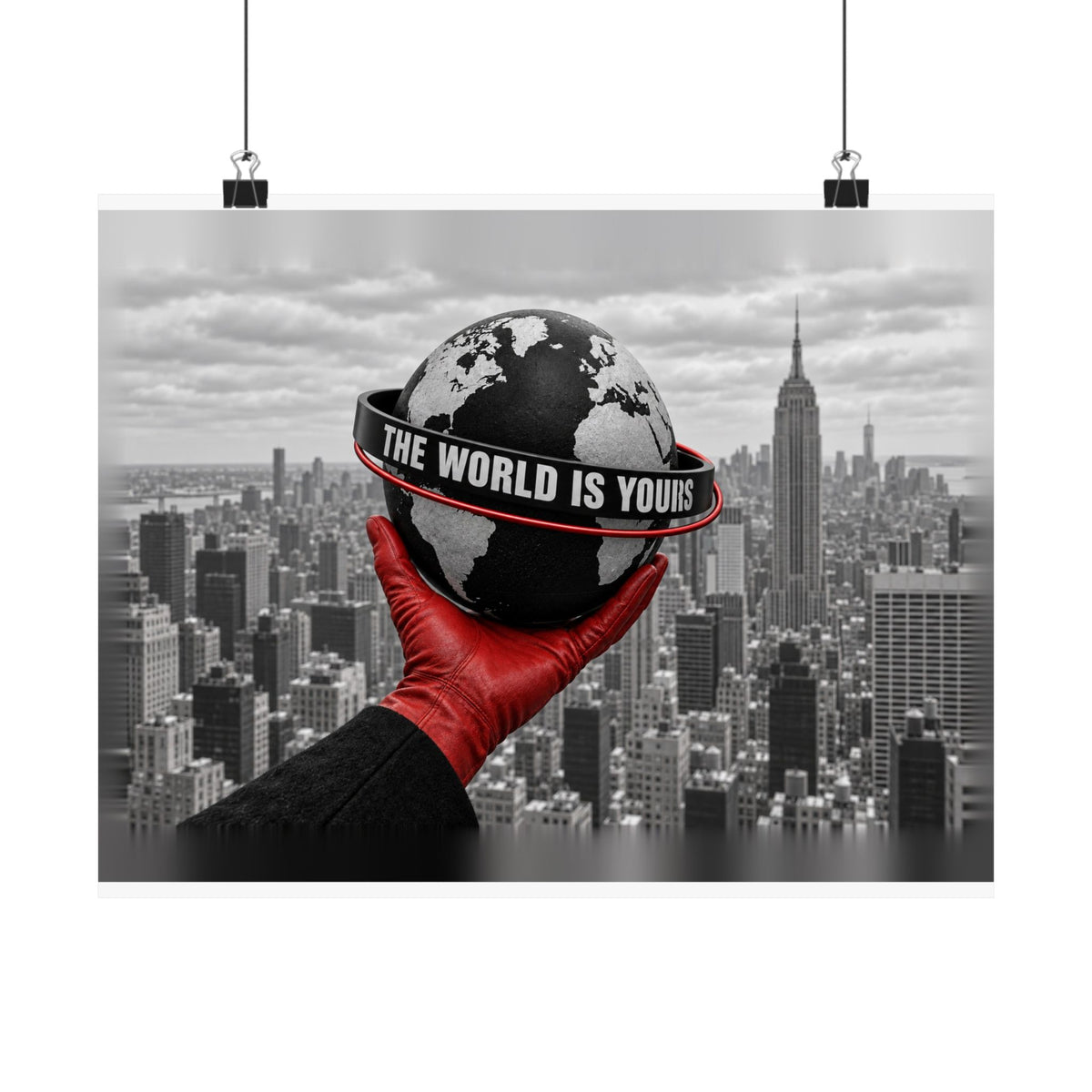 The World Is Yours - Money Wall Art | Matte Poster (Landscape)