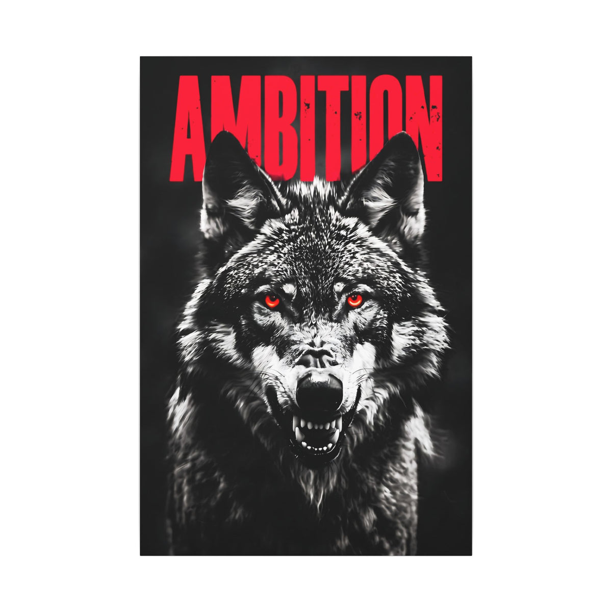 Ambition - Wolf Wall Art | Canvas