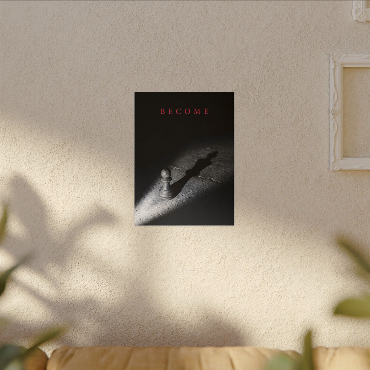 Become - Chess King Shadow Wall Art | Canvas