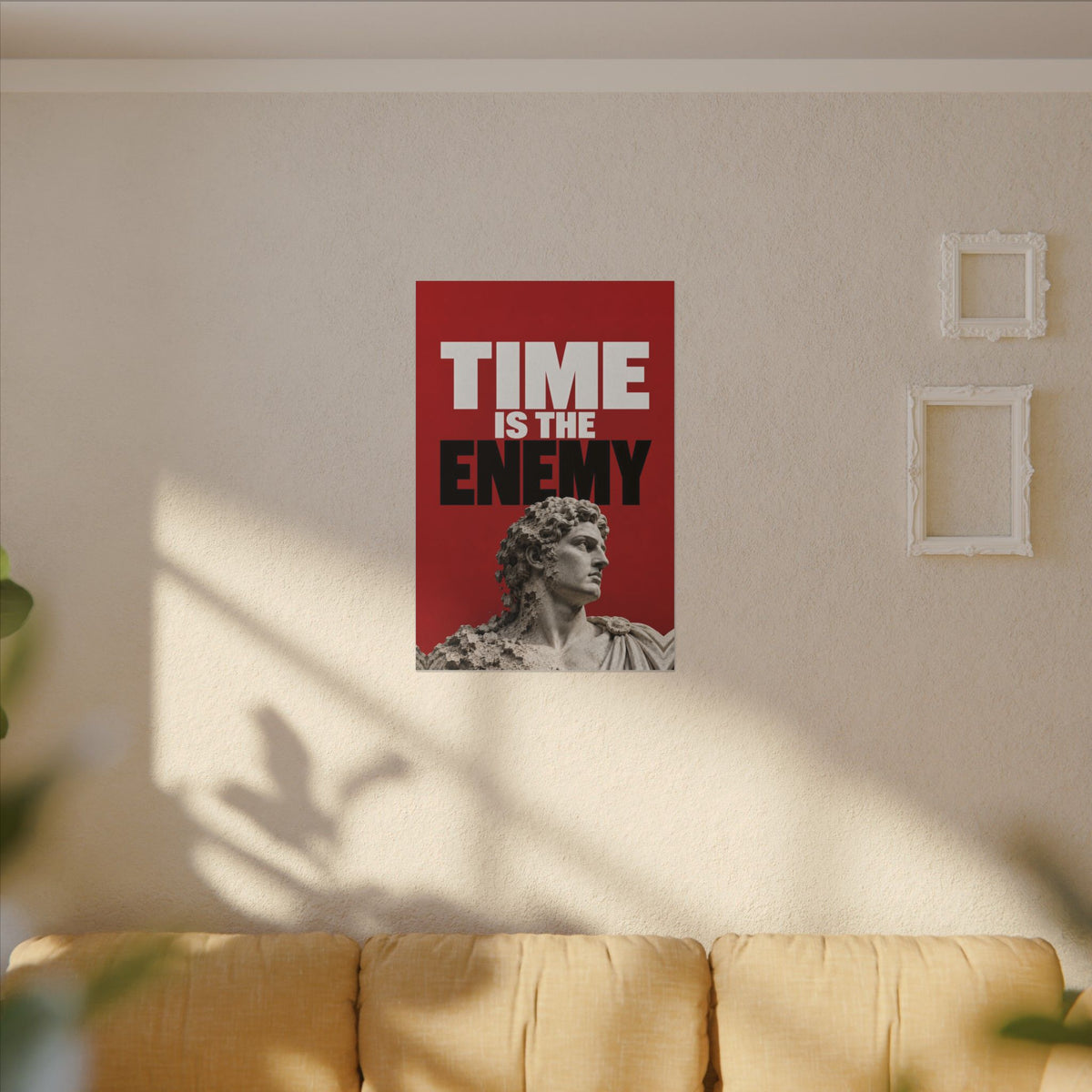 Time Is the Enemy - Motivational Wall Art | Canvas