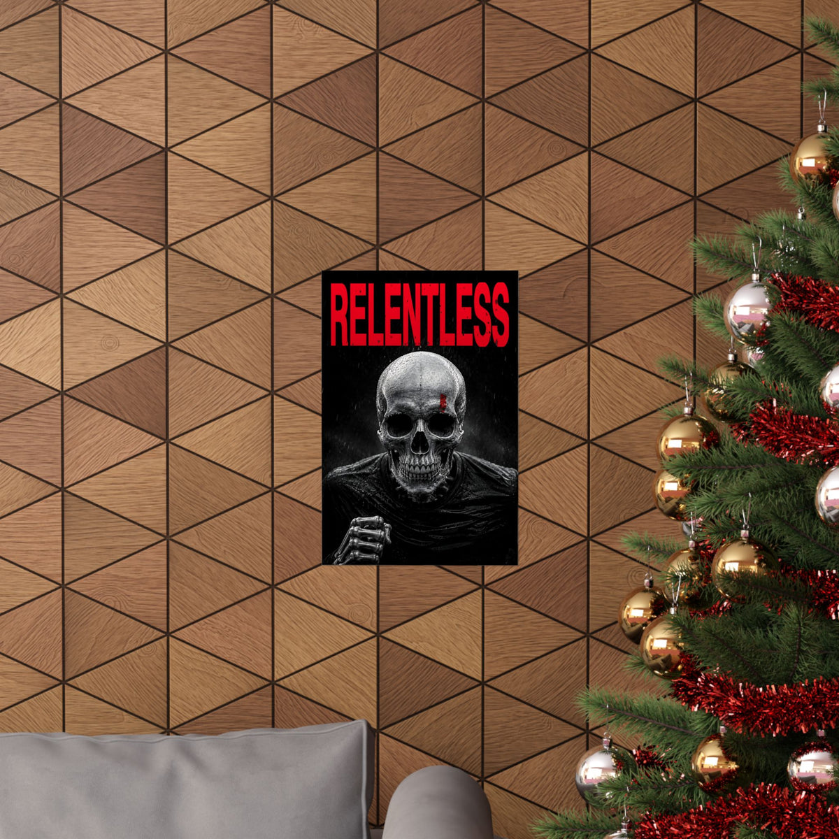 Relentless - Skull Wall Art | Matte Poster