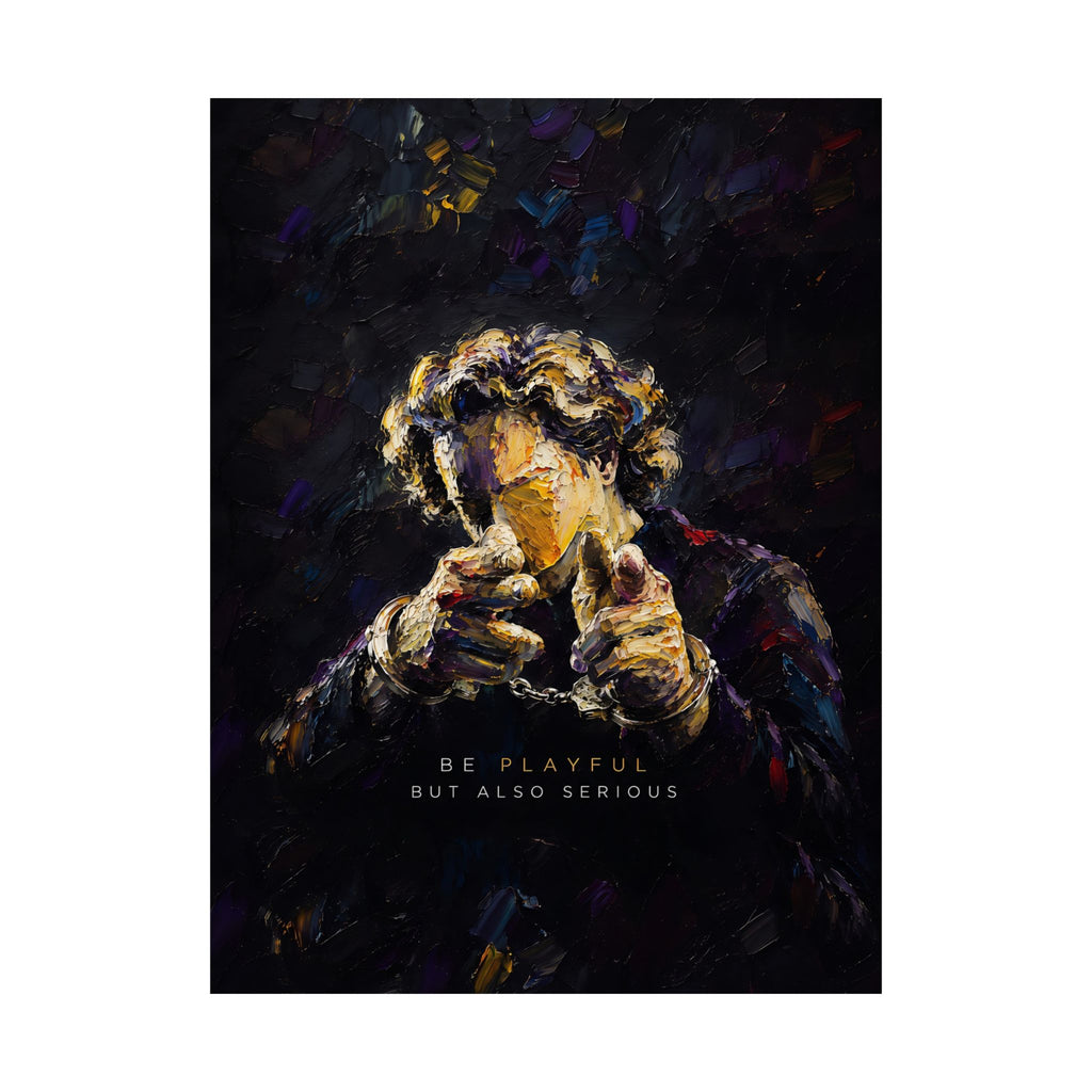 Be Playful But Also Serious - Office Wall Art | Matte Poster