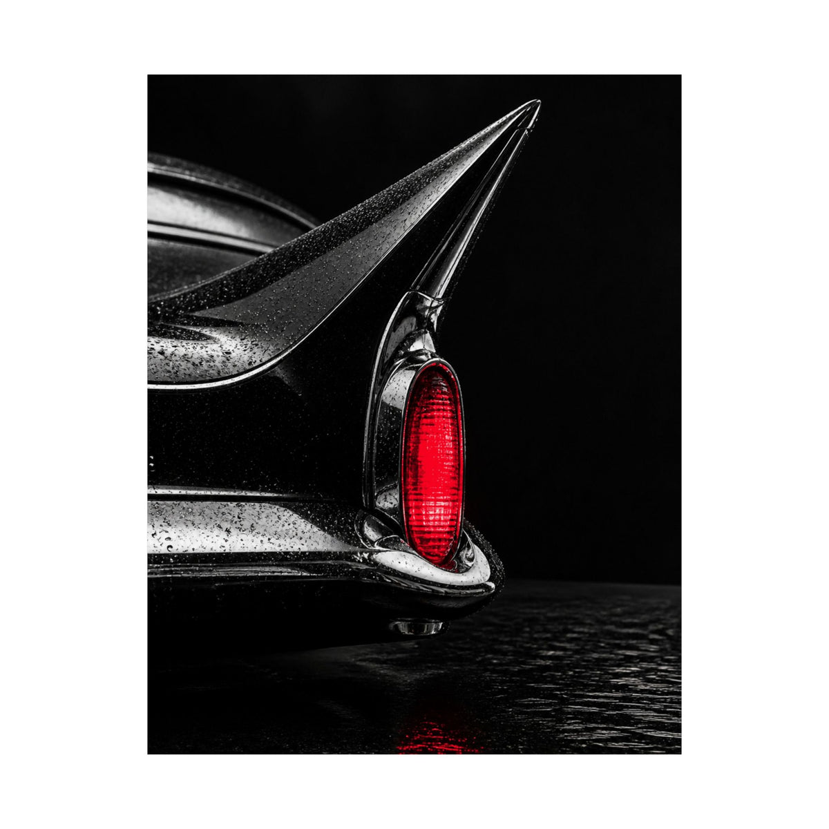 Ruby Tail - Classic Car Wall Art | Matte Poster