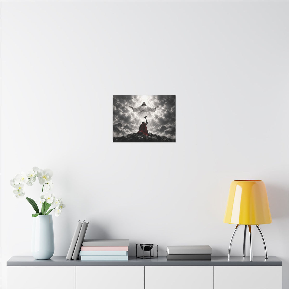 Jesus and the Warrior - Christian Wall Art | Canvas (Landscape)