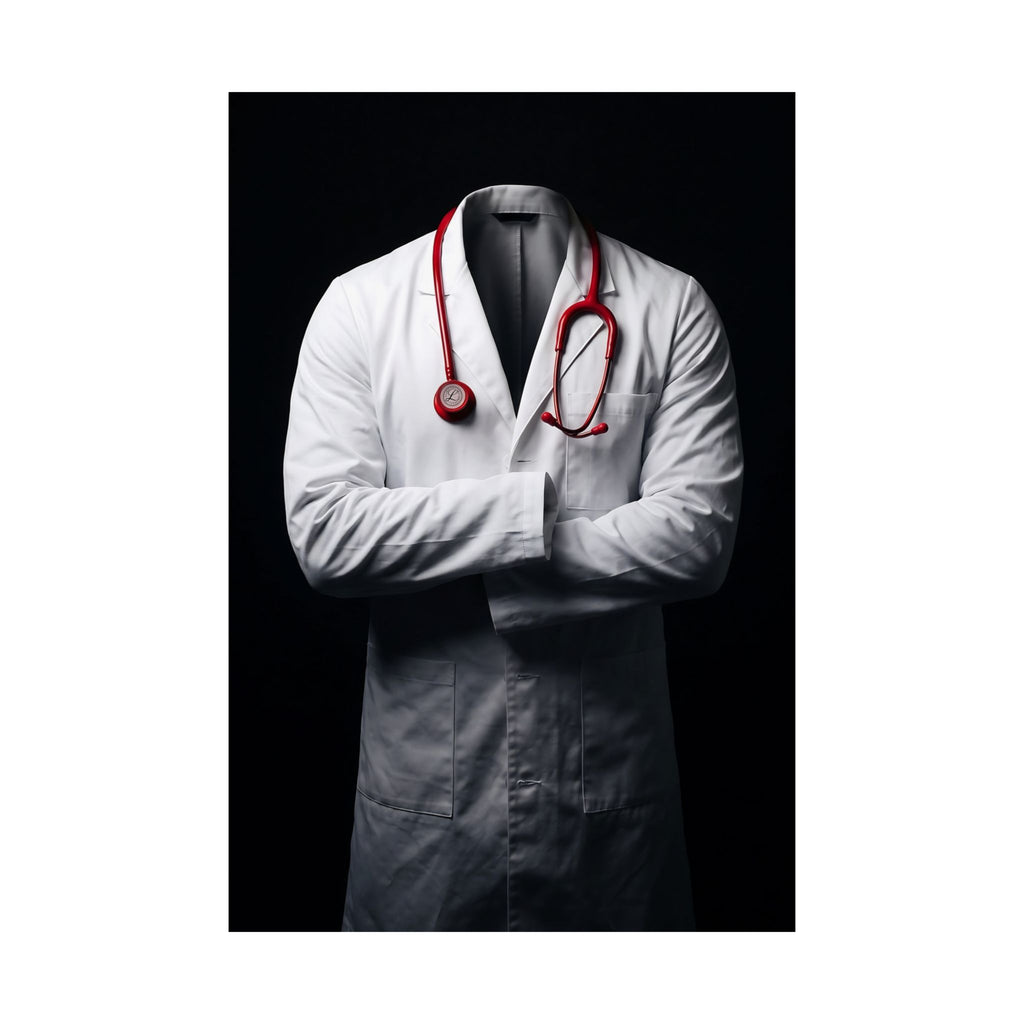 The White Coat - Doctor's Office Wall Art | Matte Poster