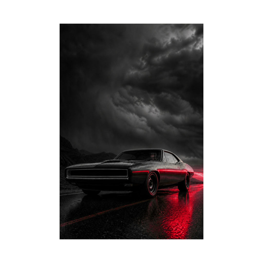 Desert Muscle - Muscle Car Wall Art | Matte Poster