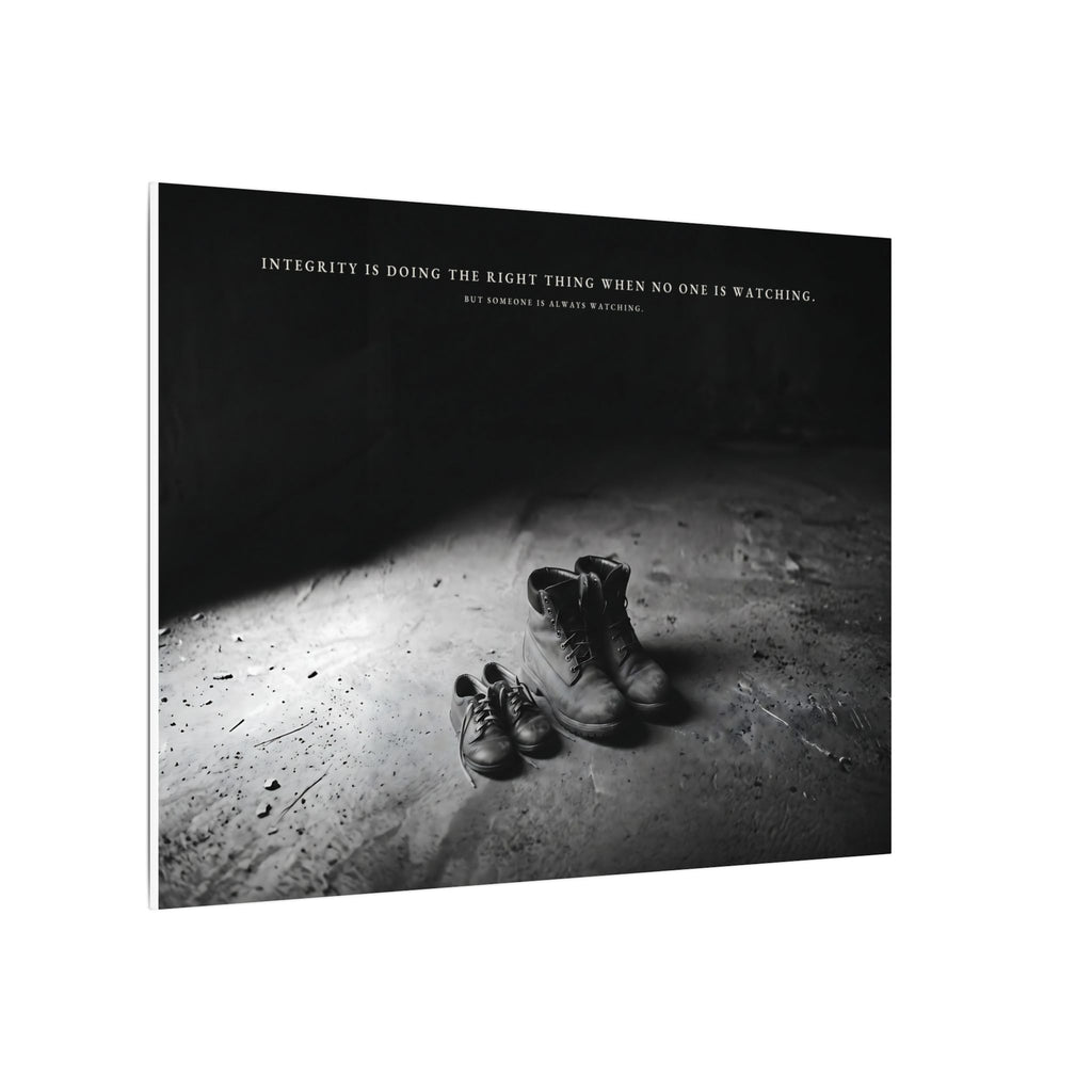 Integrity Is Doing the Right Thing When No One Is Watching - Wall Art | Canvas (Landscape)