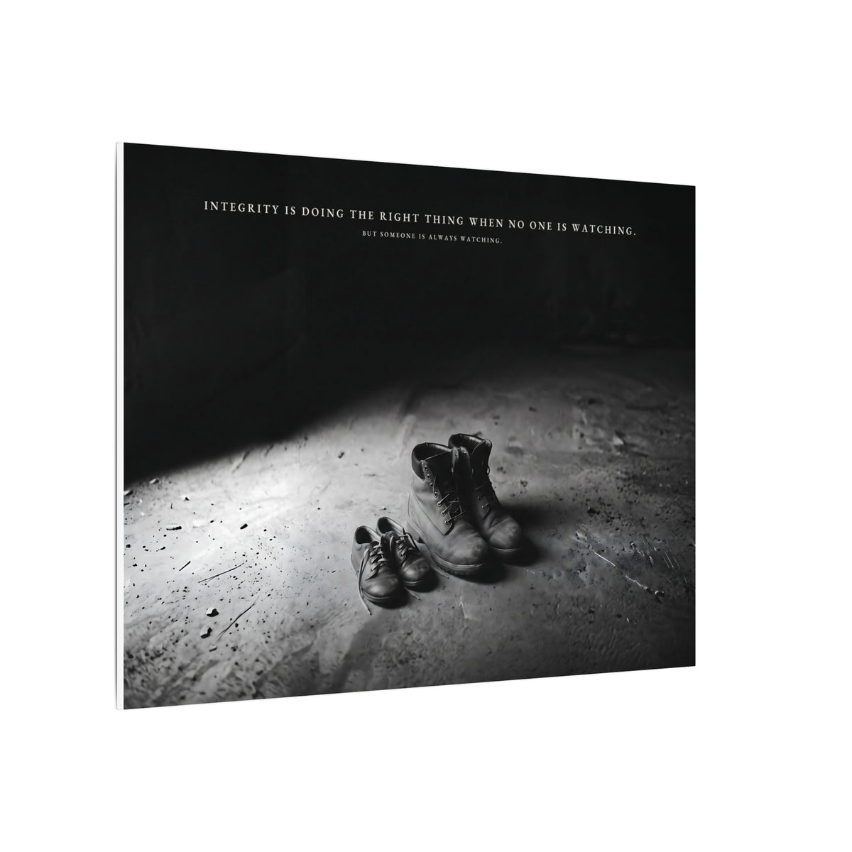 Integrity Is Doing the Right Thing When No One Is Watching - Wall Art | Canvas (Landscape)