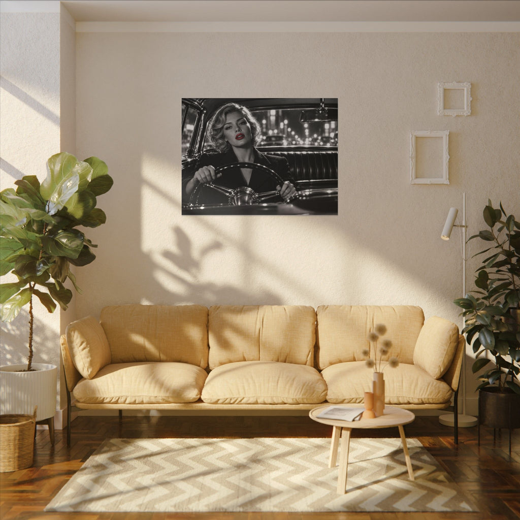 Night Drive - Bedroom Wall Art | Canvas (Landscape)