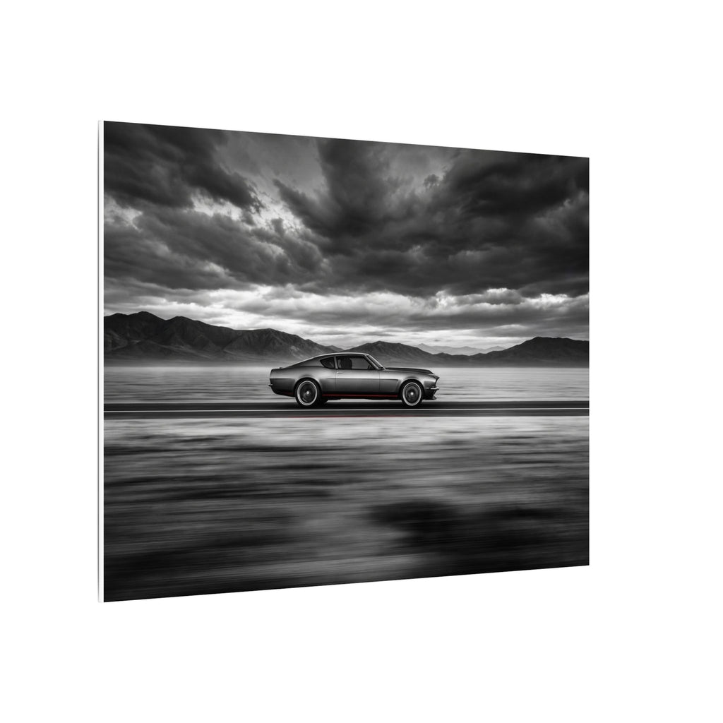 Open Road Velocity - Muscle Car Wall Art | Canvas (Landscape)