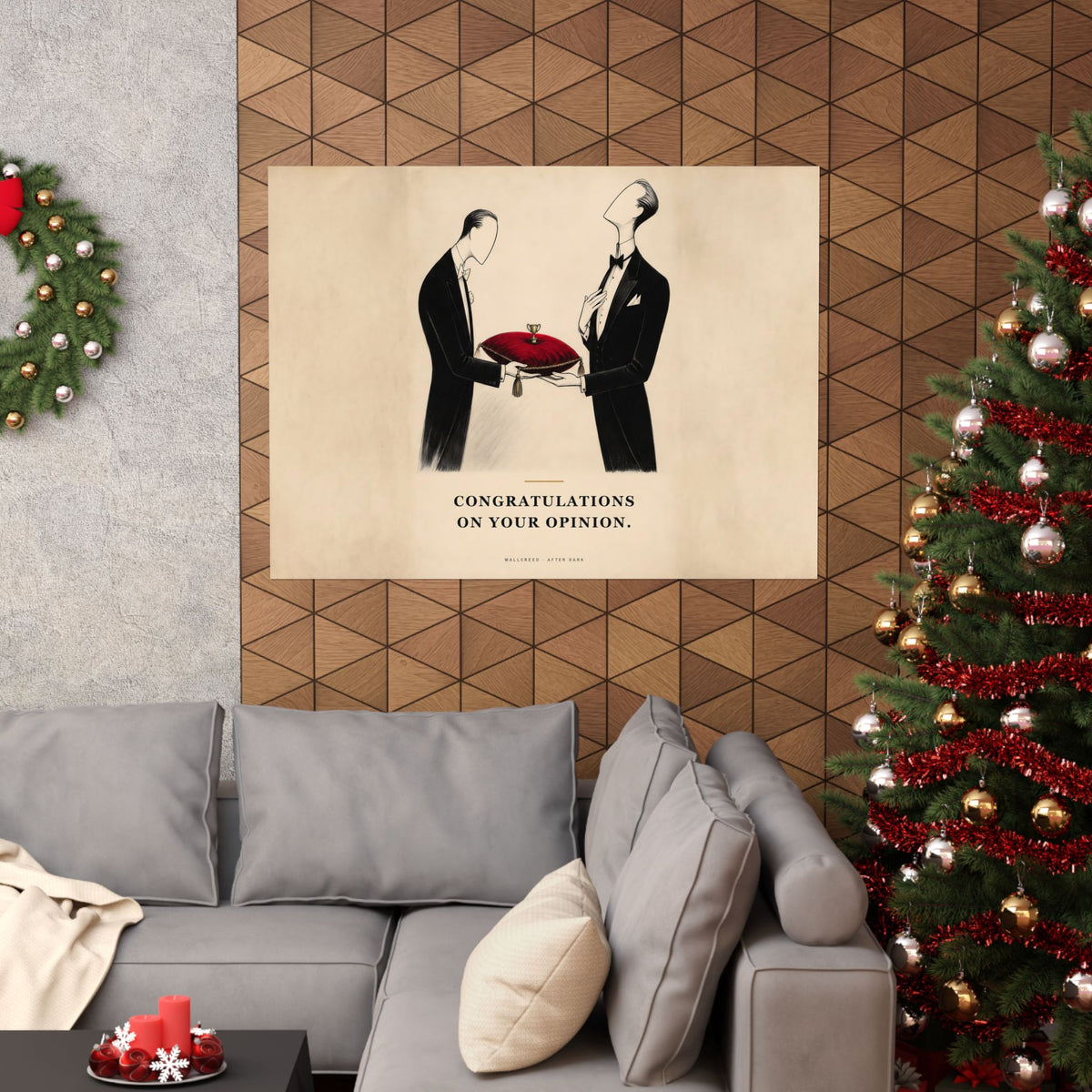Congratulations on Your Opinion - Funny Wall Art | Matte Poster (Landscape)
