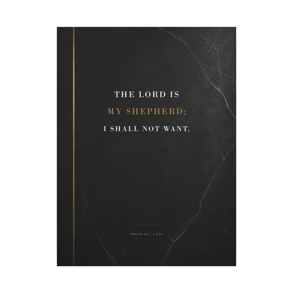 The Lord Is My Shepherd - Psalm 23 Scripture Wall Art | Canvas
