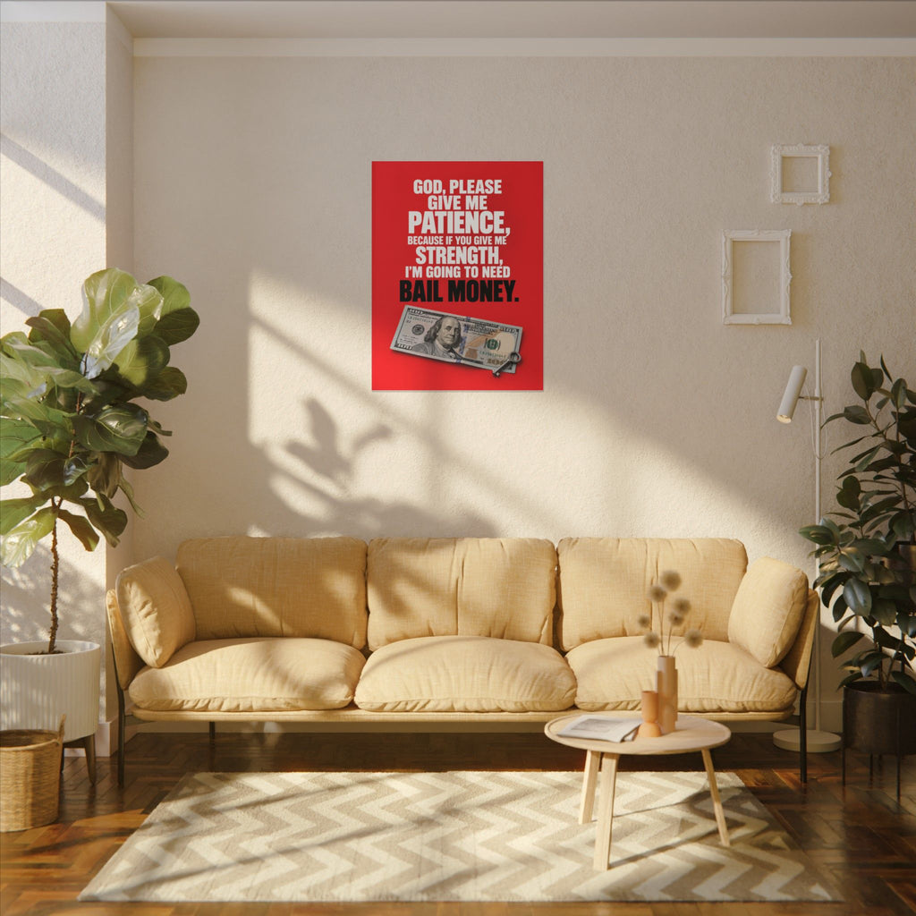 Bail Money - Meme Wall Art | Canvas