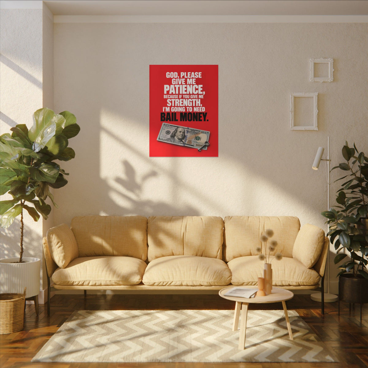 Bail Money - Meme Wall Art | Canvas