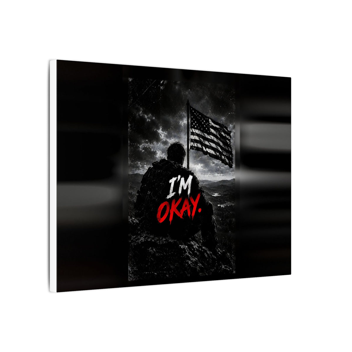 I'm Okay - Man Cave Wall Art | Canvas (Landscape)