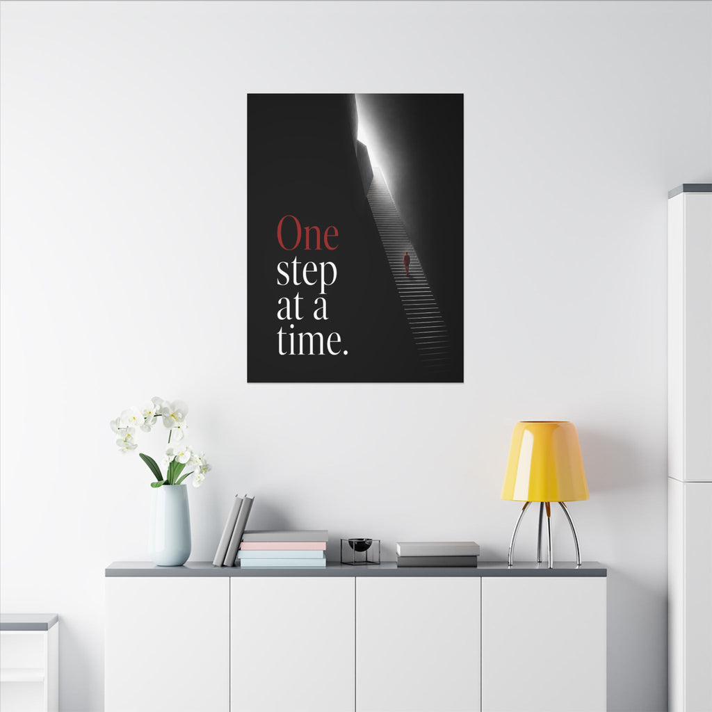 One Step at a Time - Office Wall Art | Canvas