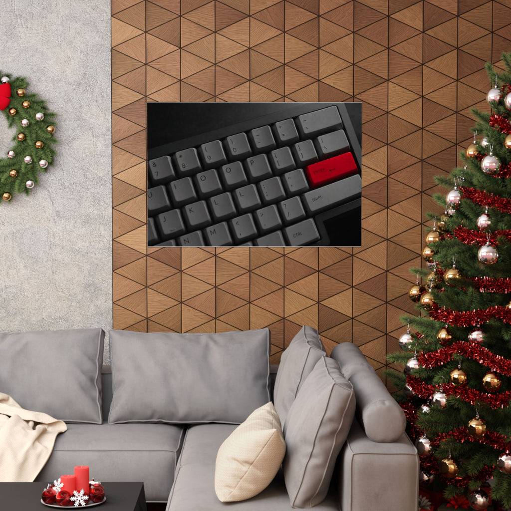 Press Enter - Office Artwork | Matte Poster (Landscape)