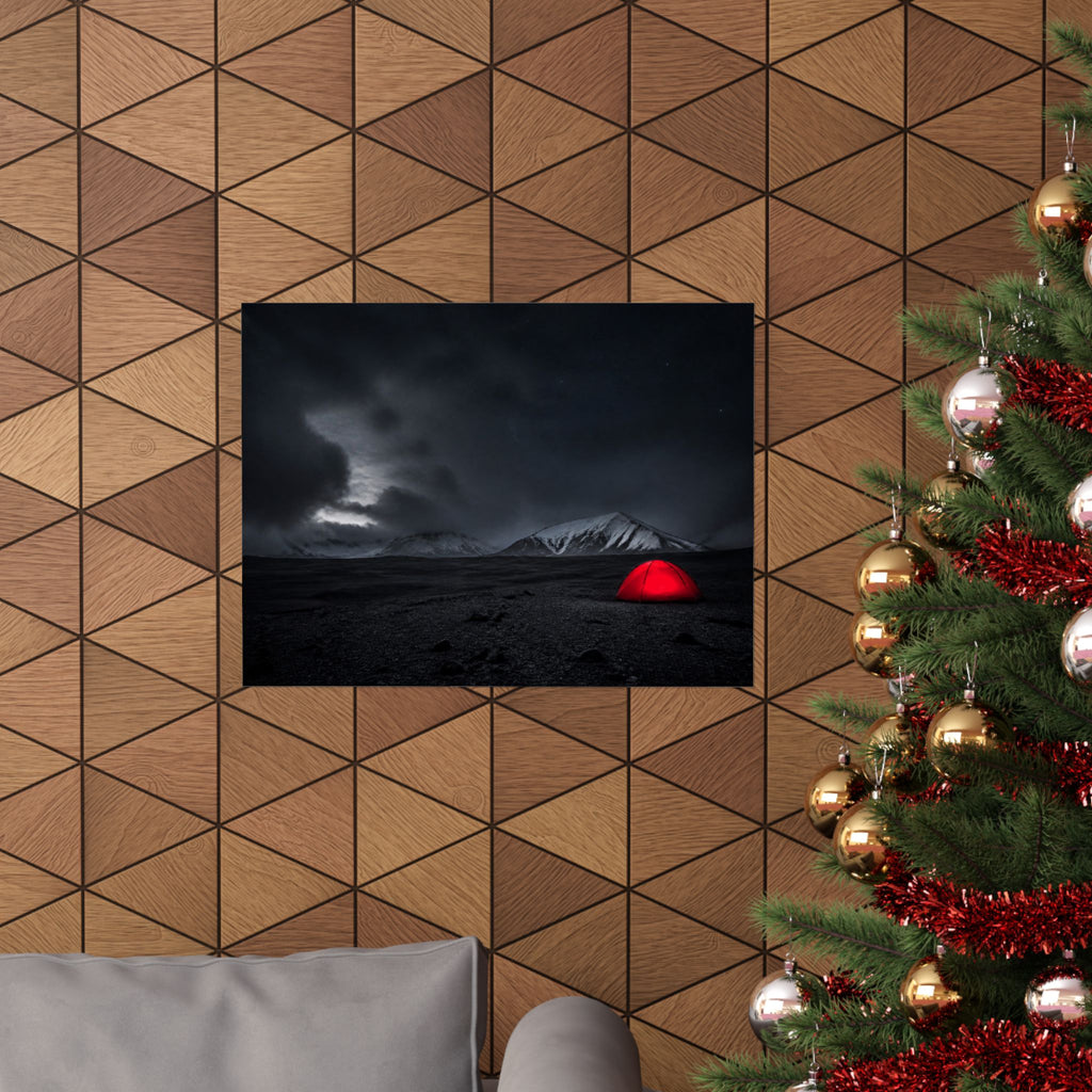 Red Tent - Wall Art Above Bed | Matte Poster (Landscape)
