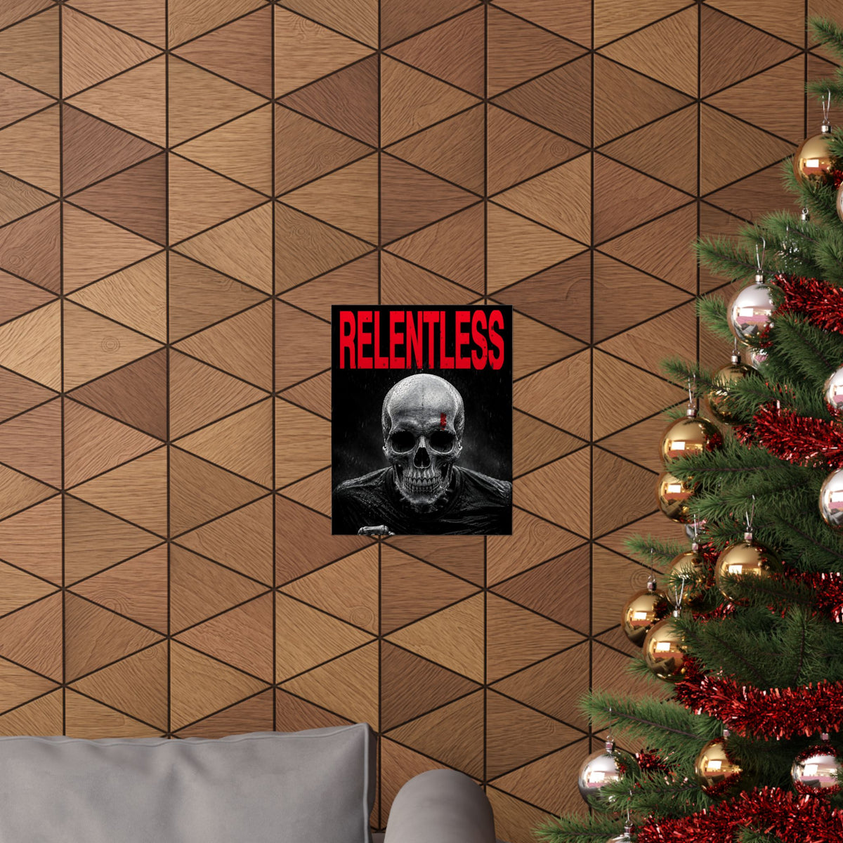 Relentless - Skull Wall Art | Matte Poster